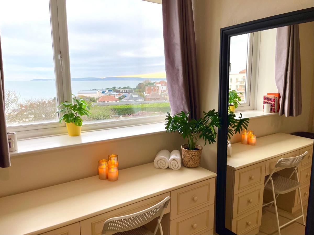 Sea View Family Stay By Beach Gym & Parking Bournemouth Exterior foto